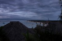 Ein Tag ist vorbei, abendlicher Blick von unserer Terrasse.